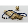thumbnail image 5 of LTC Designs Smooth Lapis Lazuli and Cloisonnc Beaded Choker Necklace, for Women and Friends, 5 of 7