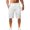 White, variant on Blekii Men's Linen Shorts, Casual Lightweight Drawstring Shorts Spring Summer Casual Sports Bottoms, Breathable Lightweight Shorts for Hot Weather, Comfortable Lounge Or Beach