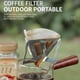 thumbnail image 4 of Taza de filtro de café de acero inoxidable, gotero portátil plegable para goteo de café Ndcxsfigh Para Estrenar, 4 of 9