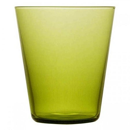 green drinking glass set