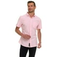thumbnail image 2 of Canada Weather Gear Men’s Short Sleeve Button-Up Shirt – Stretch Dress Shirt – Wrinkle Resistant, Moisture Wicking, 2 of 5
