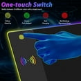 thumbnail image 3 of Wireless Charging RGB Gaming Mouse Pad LED Mouse Pad xxMM Light Modes Extra Large Mousepad Rubber Base RGB Desk Mat for Gaming MacBook PC Laptop Desk\u, 3 of 9