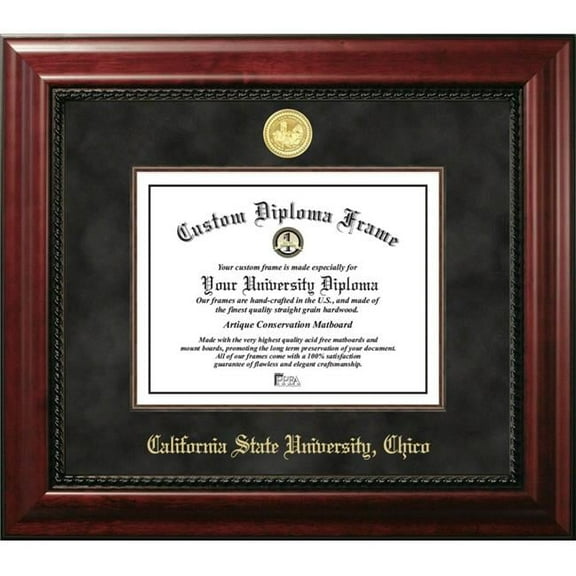 Campus Images CA919EXM-1185 8.5 x 11 in. Cal State Chico Executive Diploma Mahogany Frame
