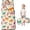Striped Multicolor Cat Beige Pattern, variant on Red and White Cat and Bird Yellow Kids Nap Mat, All-in-One Nap Pad with Handle & Fastening Straps, Easy Roll Up Gifts for Toddlers Kids Boys Girls,50"x20"