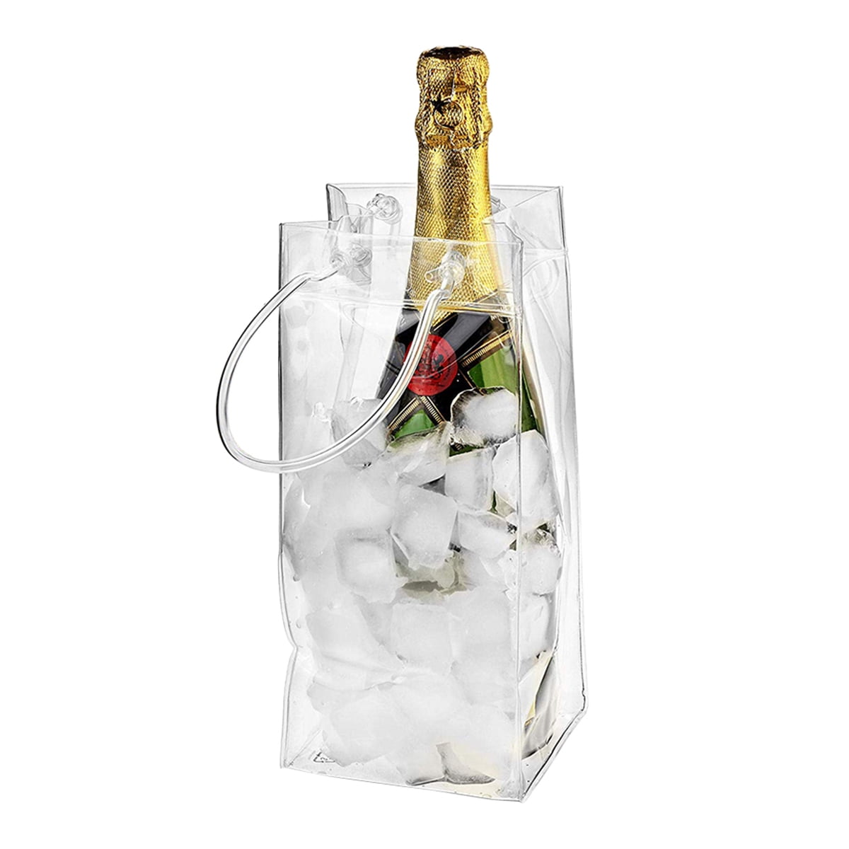 Clear Thick Acrylic Plastic Ice Bucket Wine Champagne Bowl Container Holder 