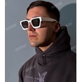 thumbnail image 3 of Gafas de Sol AIEYEZO con Montura Cuadrada Gruesa para Mujer y Hombre, 3 of 7