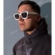 thumbnail image 3 of Gafas de Sol AIEYEZO con Montura Cuadrada Gruesa para Mujer y Hombre, 3 of 7