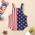 thumbnail image 5 of Ruyang Toddler Kids 4th Of July Jumpsuit New Born Baby Independence Day Sleeveless Romper Baby American Flag Patriotic Clothes, 5 of 6