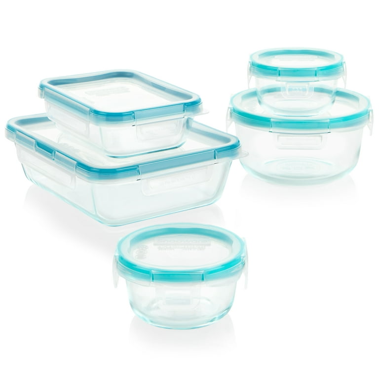 Snapware Total Solution 4-Cup Square Pyrex Glass Storage Container with Lid