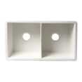 thumbnail image 7 of ALFI brand ABF3219DUD-W White 32" x 19" Double Bowl Fireclay Kitchen Sink w Grid, 7 of 7