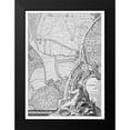 thumbnail image 2 of Roque, John 19x24 Black Modern Framed Museum Art Print Titled - Roque Sectional map of London 1748, 2 of 5