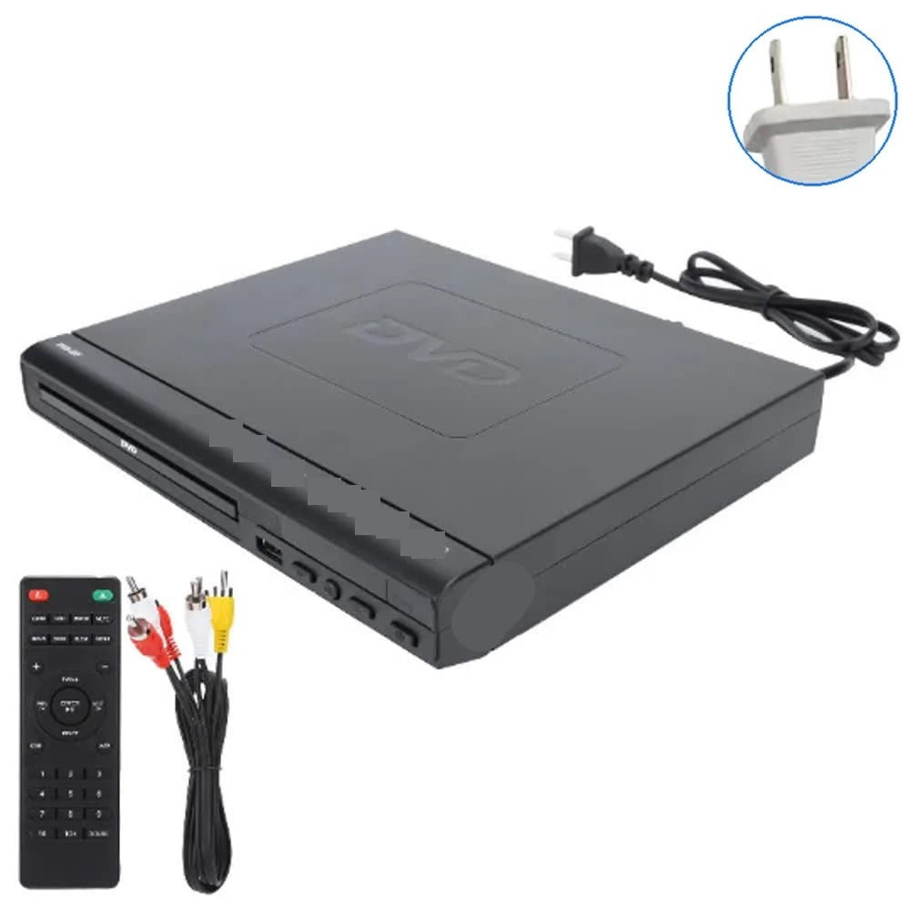 DVD225 Mini DVD Player with HD and RCA Cable 1080P USB Portable CD Player Home Travel ,High Definition Picture Quality