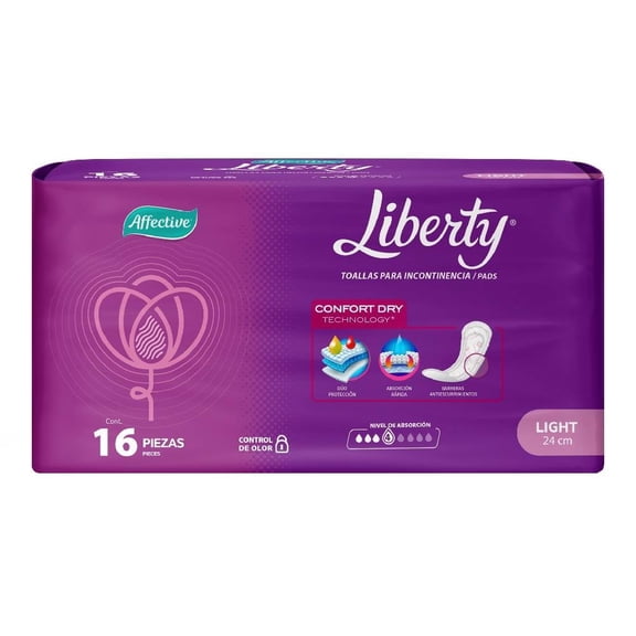 Toallas para Incontinencia Affective Liberty Talla Light de 24cm