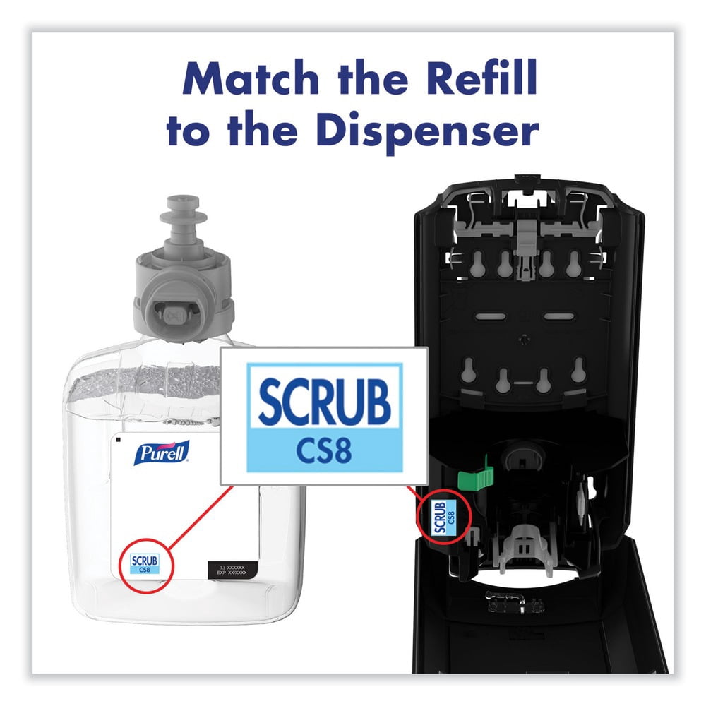 PURELL 7869-02 1200 ml Refill Bottle Fragrance-Free For CS-8 Dispenser Waterless Surgical Scrub Gel Hand Sanitizer (2/Carton)