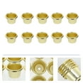 thumbnail image 2 of Kuyiluo Candle Cup 10pcs Desktop Candlesticks Mini Decorative Metal Candle Holders Home Adornment, 2 of 10