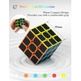 thumbnail image 3 of VDEALEN Speed Cube, Magic Puzzle Cube Super-durable Carbon Fiber Sticker with Vivid Colors for Kids (3x3x3), 3 of 9