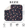 thumbnail image 4 of Pioneer Flower Floral Print Pattern Kitchen Dish Drying Mat 1 Pack, Ultra Absorbent Microfiber Drainer Mat, 16"x18", 4 of 6