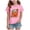 Pink, variant on NIEWTR Girl Clothes Halloween Cute and Fun Colorful Print T Shirt Fashion Short Sleeved T Shirt Casual And Simple Printed Short Sleeved Top,