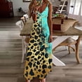 thumbnail image 1 of LVHAOGJOB Robe Sans Manches pour Femmes Robe d'Été Tendance Bretelles Spaghetti Longue Maxi Grande Taille Robe de Vacances pour Femmes Imprimé, 1 of 5
