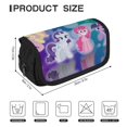 thumbnail image 2 of My Lit-tle Pony Double Pencil Cases, Large Capacity Pencil Pouch, Aesthetic Zipper Pencil Box for Office Supplies, 2 of 8