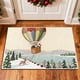 thumbnail image 4 of Seyotauo Christmas Decor 3D Stereoscopic Embroidery Carpet - 24 x16 inch Polyester Xmas Decor Indoor Outdoor, Absorbent Nonslip Dirt Proof Washable Foot Mat for Entryway Kitchen Bathroom Porch Patio, 4 of 6
