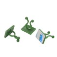 thumbnail image 2 of 100 piezas Clip de soporte para plantas trepadoras, clips autoadhesivos para plantas, clip de montaje en pared de enredadera verde, fijador de pared, clip de gancho de soporte, 2 of 5