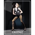 thumbnail image 5 of CALZITALY - Opaque Lurex Sparky Tights – Gold and Silver Glitter Pantyhose for Women – 60 DEN (Size: L/XL, Color: Black/Gold), 5 of 5