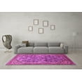 thumbnail image 3 of Ahgly Company Indoor Round Oriental Pink Industrial Area Rugs, 4' Round, 3 of 4