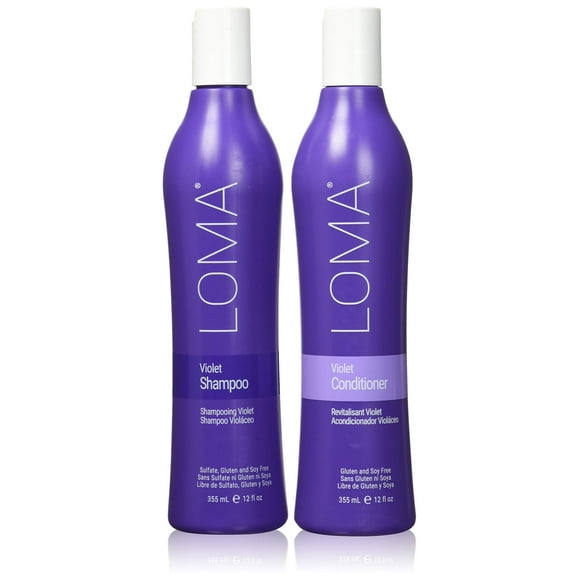 Champú y acondicionador Duo Loma Hair Care Violet 360 ml