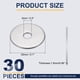 thumbnail image 2 of Arandela Plana M5 para Tornillo, 30Pcs Arandelas de Acero Inoxidable 304 5MM ID x 25MM OD x 1.5MM de Grosor (Tono Plateado), 2 of 6