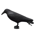thumbnail image 2 of Fake Black Crow decoy, Bird Spikes deterrent, 12 in, Halloween decor, Outside decorations for Yard, Outdoor and Garden, Garden decoration, 1 Pc, 2 of 8
