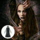 thumbnail image 3 of 1 juego de disfraces de Halloween Disfraz de bruja Vestido largo de Halloween Ropa de mascarada, 3 of 5