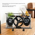 thumbnail image 3 of Flip Desk Clock, Airplane Flip Clock with Timing, Reminder, Automatic Time Adjustment, Retro Aircraft Mechanical Desk Clock for Office, Flip Clock Retro Flip Down Clock, 3 of 7