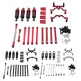 thumbnail image 3 of ZheElen 20Pcs Aluminum Alloy 1/12 Steering Link Rod Set For MN D90 RC Car Part RC Car Accessories Replacement Parts RC Upgrade Part Red, 3 of 6