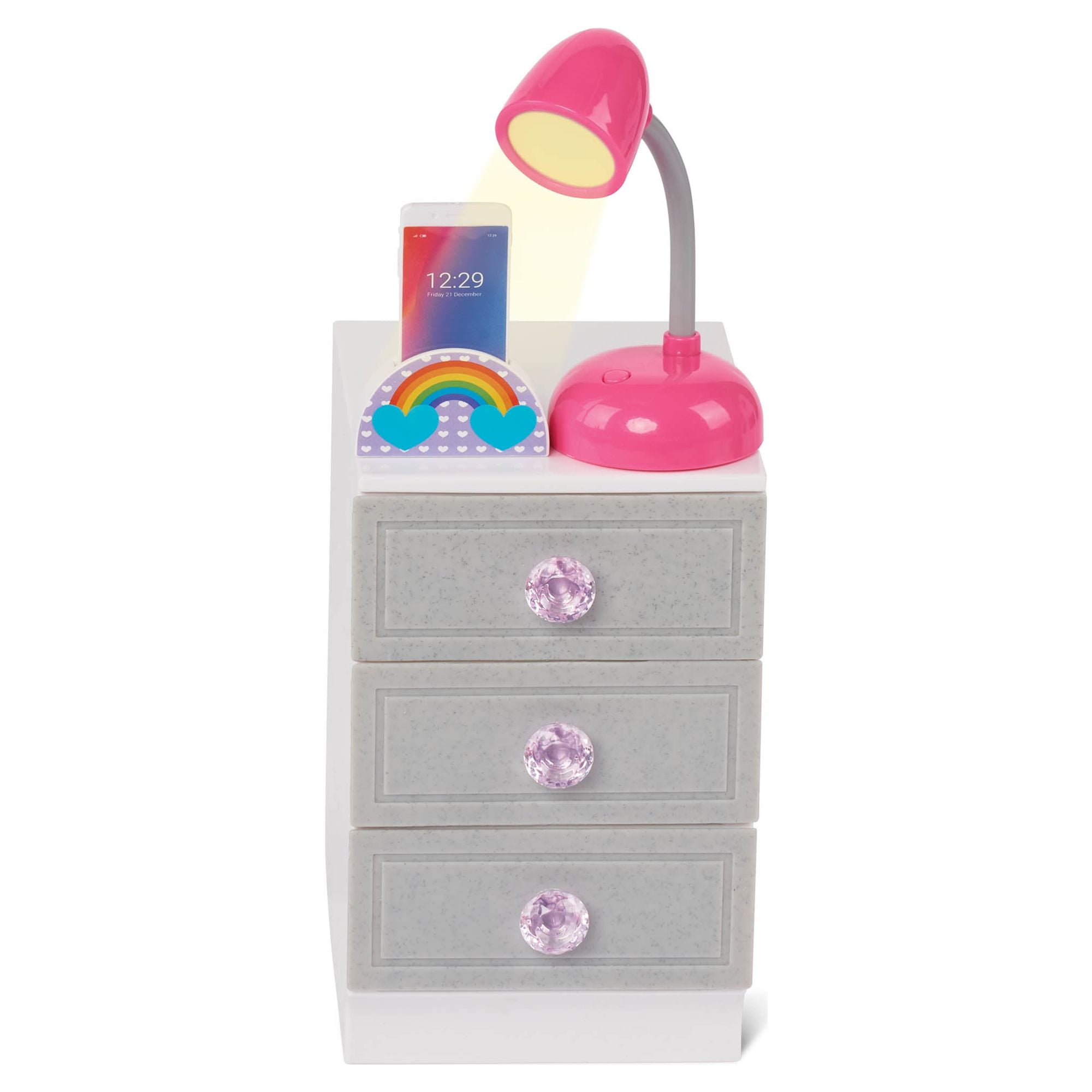 My Life As Plastic Modular Desk Play Set for 18” Dolls - White Table