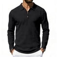 thumbnail image 2 of JAJAHO Mens Linen Long Sleeve Polo Shirt Classic Button Down Collar Casual Business Relaxed Fit Breathable Summer Lightweight Top Cozy Tops, 2 of 9