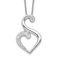 thumbnail image 6 of Sterling Silver & CZ Journey of Friendship 18in Necklace and Pendant, 6 of 7