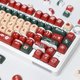 thumbnail image 4 of Juego completo de teclas grandes con temática navideña de color rosa melocotón, tapa de teclado universal de sublimación de cinco lados PBT, 4 of 5