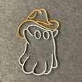 thumbnail image 4 of Glowneon Ghost Cowboy Hat Neon Sign, Halloween Wall Art Decor, 4 of 4