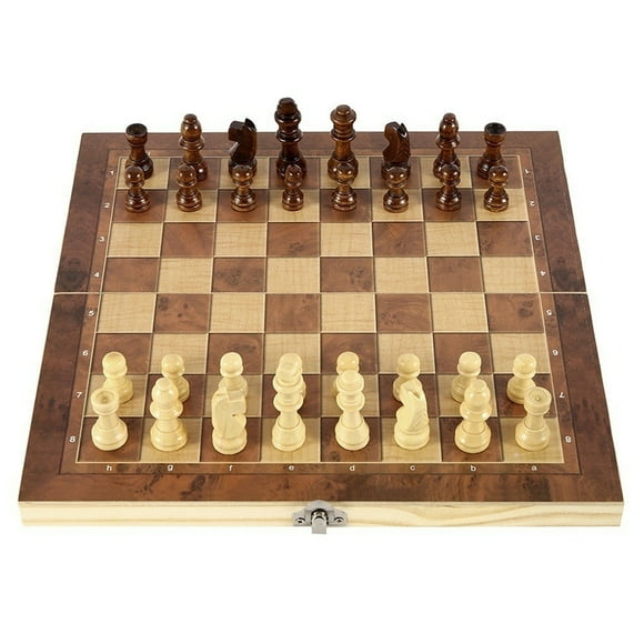 2 in 1 Board Games Set, Handmade Game Board With Elegant Wooden Design For Promotes Logical Thinking And Perfect Learning Tool
