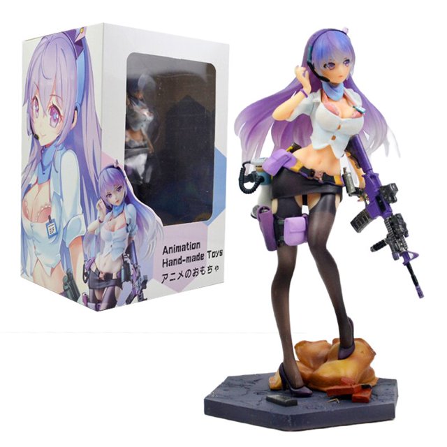 Figura de Anime de campo de batalla después de la Escuela de 23cm, modelo coleccionable de PVC, juguetes, regalo para niños Gong Bohan LED