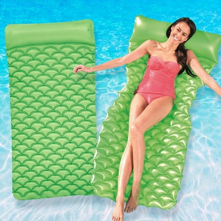 Bestway Vinyl Float and Roll Air Mat Pool Float, (Best Way To Roll A Burrito)