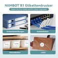 thumbnail image 5 of Máquina etiquetadora NIIMBOT B1 con cinta, impresora térmica de etiquetas fácil de usar para oficina, hogar y negocios, etiquetadora de 2 pulgadas con etiquetas de 2'' x 1,18'' - 230 unidades/rollo, 5 of 5