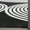 thumbnail image 4 of Loomaknoti Tecopa Milburm 2' x 7' Black Geometric Outdoor Runner Rug, 4 of 9