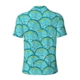 thumbnail image 4 of Rocae Beautiful Seashells for Men's Short Sleeve Polo Shirt, Quick Drying Performance Moisture Wicking Sports Men's Golf Shirt X-Large, 4 of 9