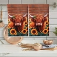 thumbnail image 5 of Highland Cow with Flowers Hand Towels, Absorbent Kitchen Towels Dish Towel for Home Bathroom Gym Hotel Holiday Decor,17.7x27.5 inch, 5 of 6