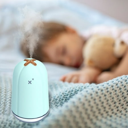 

Cool Mist Humidifiers for Babies Quiet and Small Humidifier for Bedroom Nightstand Space Saving Auto Shut Off with LED Night Light