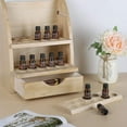 thumbnail image 4 of LIANTRAL Essential Oils Storage Rack, Wooden Nail Polish Display Holder Organizer - 45 Slots for 10/15/20/30 ml Bottles, Natural Wood Color, 4 of 7