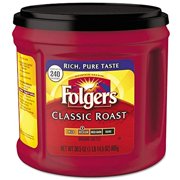 Folgers Coffee, Classic Roast, Ground, 30.5 oz Canister, 6/Carton