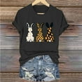 thumbnail image 5 of Cavosen Happy Easter Women's Short Sleeve Tops Crew Neck Summer Bunny Print Pullover Blouse Holiday Shirts Vacation Festival Tee Shirts Loose Dressy Fashion T Shirts Black M, 5 of 5